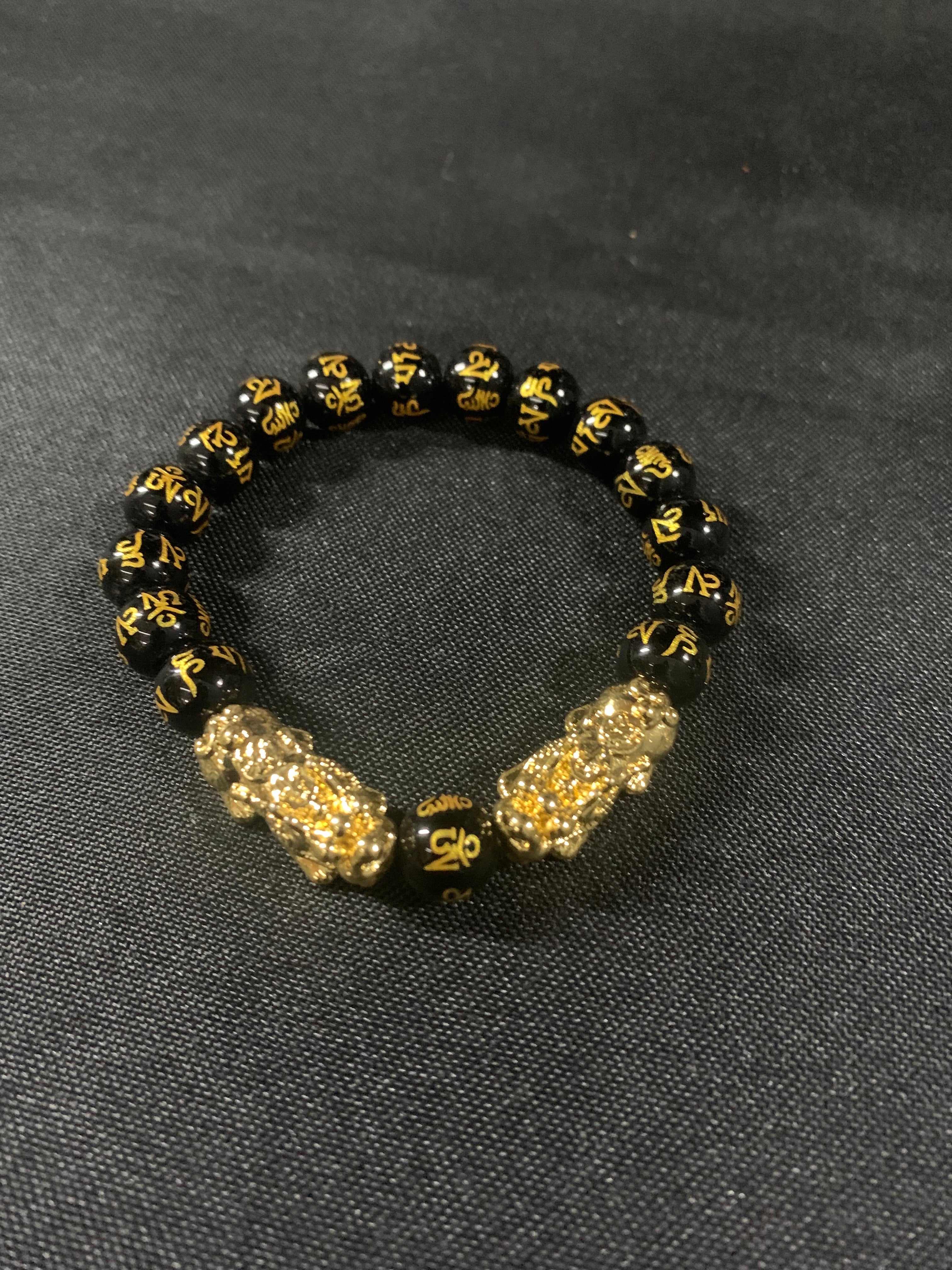 Dragon Bracelet Black-Gold