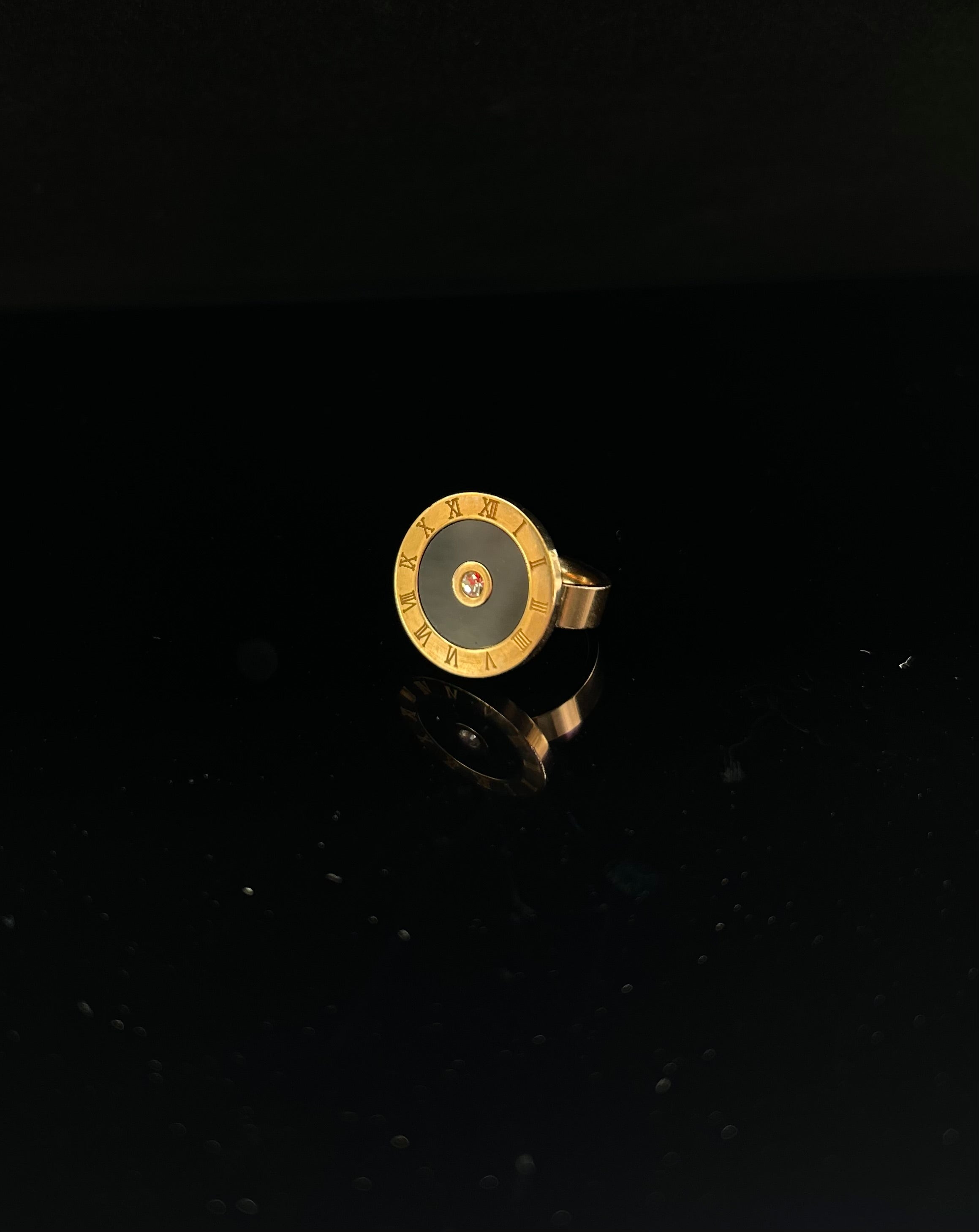 Time Ring Black-Gold