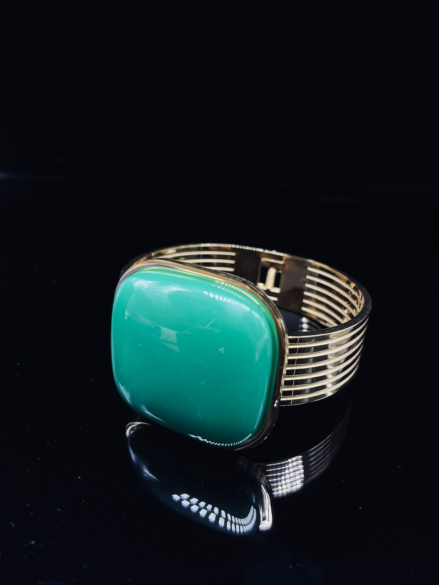 Bracelet Teal-Gold